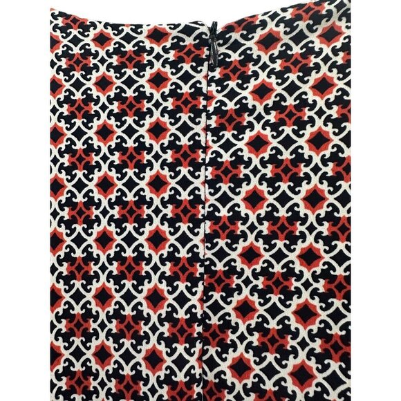 NWT Chic Orange & Navy Blue‎ Geometric Jumpsuit - Perfect for Summer Size 12 - Picture 9 of 10